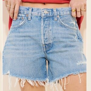 Agolde Parker Long Cutoff Shorts Size 26